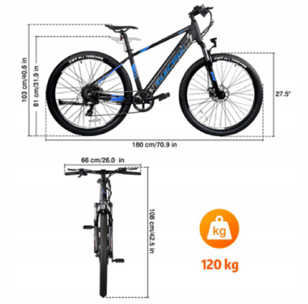 FAFREES 27,5 Zoll 25km/h E-Bike – Bild 2