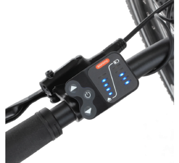 FISCHER E-Bike Pedelec Mountainbike MONTIS 2.1 Junior, Rahmenhöhe 38 cm, 27,5 Zoll, Akku 422 Wh, Hinterradmotor, Kettenschaltung, LED Display, blau – Bild 5