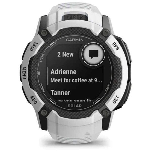 Garmin Instinct 2X Solar GPS Smartwatch Standard Edition - steinweiss – Bild 2