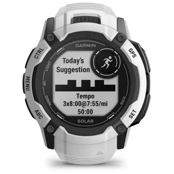 Garmin Instinct 2X Solar GPS Smartwatch Standard Edition - steinweiss – Bild 3