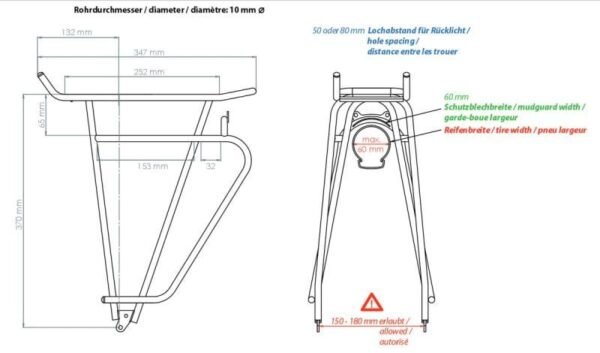 Tubus Cosmo Gepäckträger 26"-28" – Bild 2