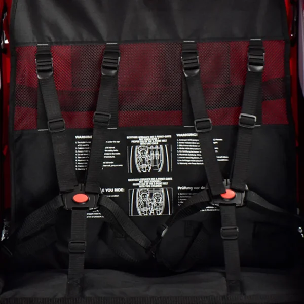 TIGGO VS 2 in 1 Kinderanhänger Jogger mit FederungFahrradanhänger Buggy für 1-2 Kinder 360° Drehbar (Blau) – Bild 5